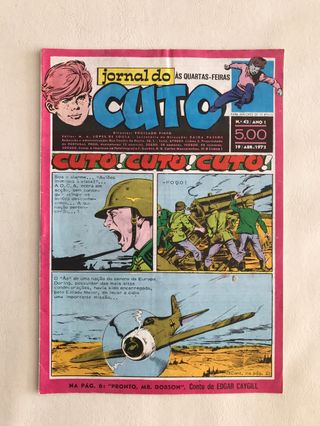 Lote BD Vintage Jornal do Cuto 1971 / 72