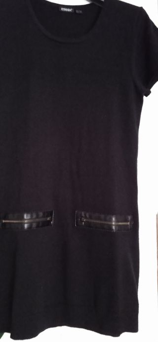 Vestido Negro M/C