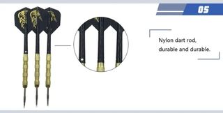 Dardos profesionales, 15gr,15'3cm