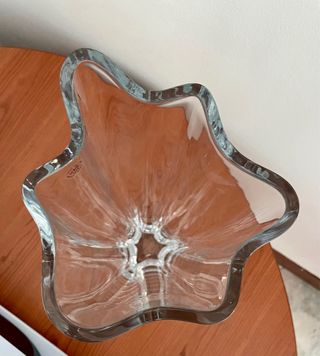 Vaso sagomato in cristallo 24% dia.15 cm h 30 cm