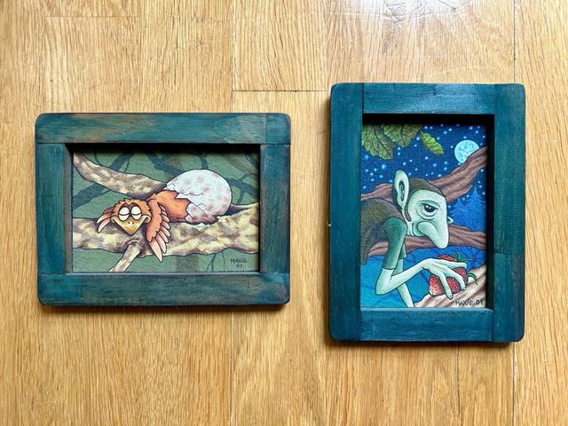 Pareja de cuadros infantiles