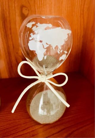 Clessidra in vetro nuova