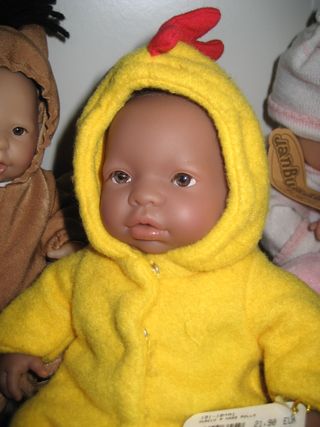 Muñeco mini Berenguer, pollito, descatalogado.