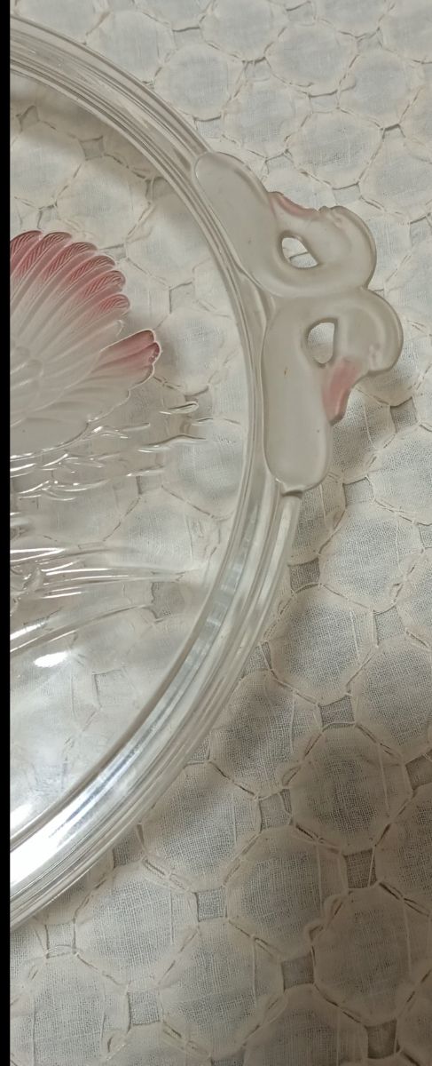 Base bandeja de cristal para tartas