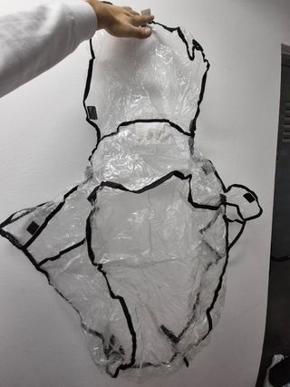 Plástico universal lluvia silla bebés