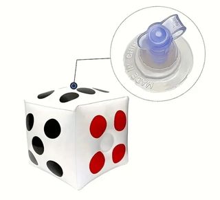 dado hinchable gigante