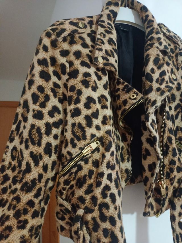 Biker leopardo zara