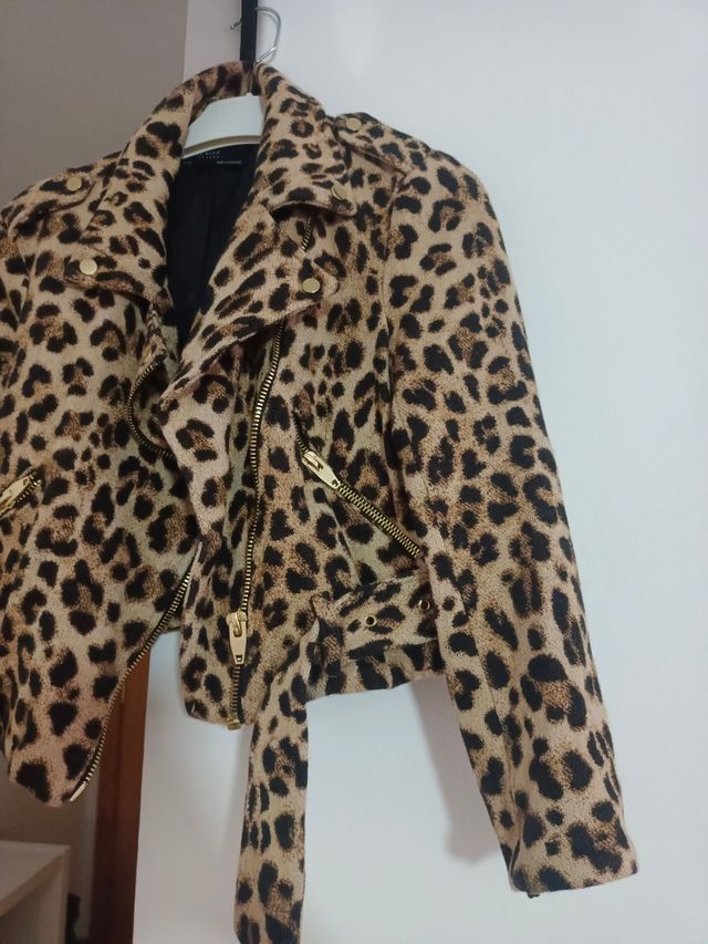 Biker leopardo zara