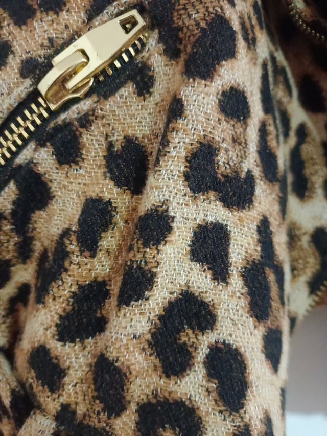 Biker leopardo zara
