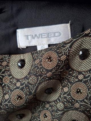 Vestido de fiesta negro con abalorios