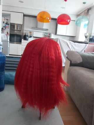 Peluca roja corta