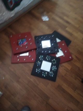 Seis cuadros con espejo de Ikea en 10€