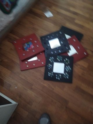 Seis cuadros con espejo de Ikea en 10€