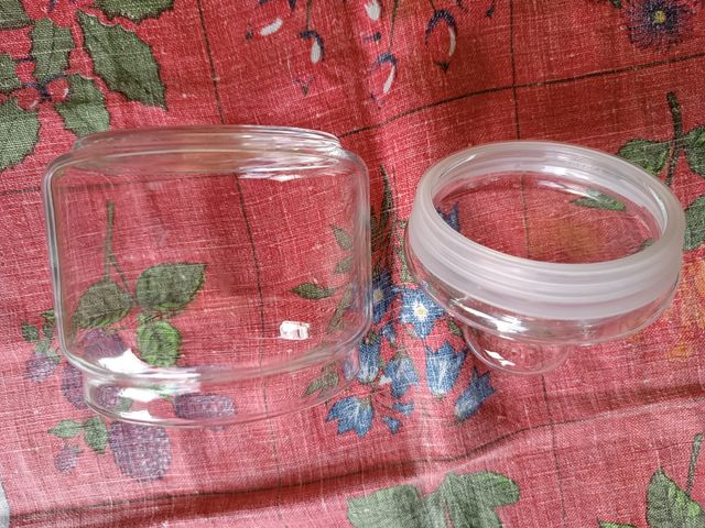 Bote cristal hermético