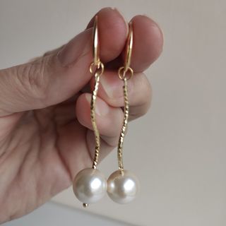 Nuevo único conjunto Gargantilla Pendientes Perlas