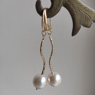 Nuevo único conjunto Gargantilla Pendientes Perlas