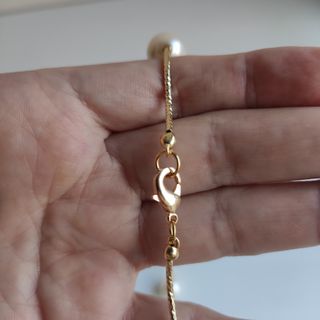 Nuevo único conjunto Gargantilla Pendientes Perlas