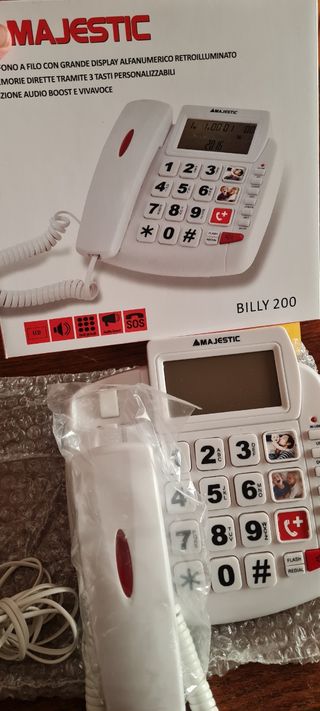 Telefono fisso con numeri grandi 