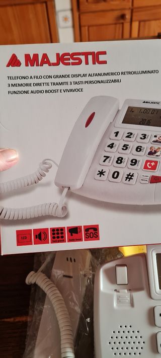 Telefono fisso con numeri grandi 