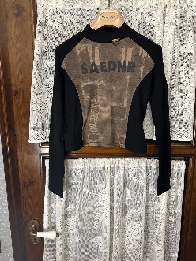 Top lupetto manica lunga