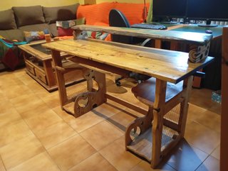 Escritorio rústico, mueble