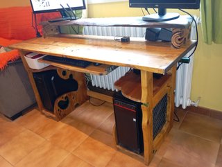 Escritorio rústico, mueble