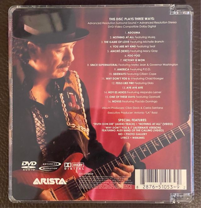 DVD Audio Santana, Sciamano