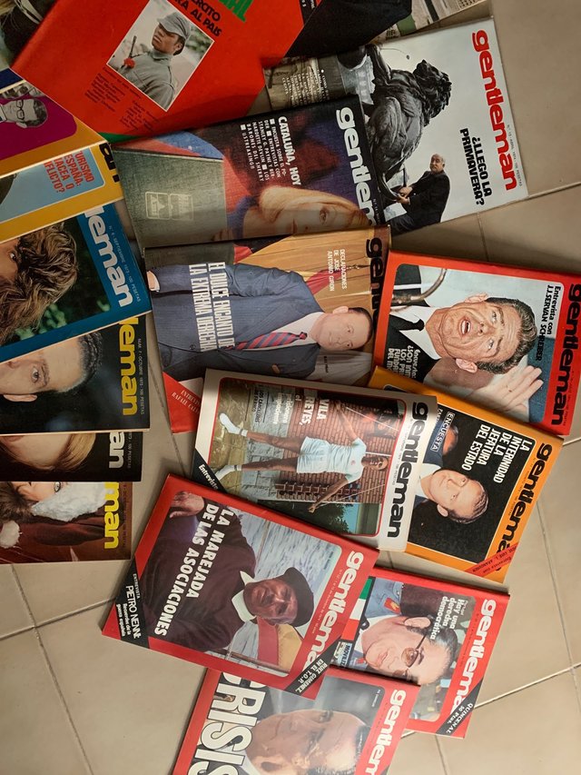 Revistas Gentleman años 73, 74 y 75