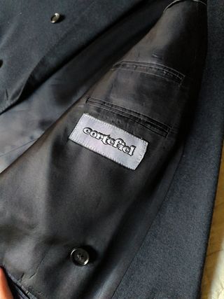 Traje negro de caballero