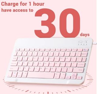 Teclado inalámbrico BT,QWERTY, negro