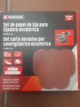 Lija para lijadora excéntrica 