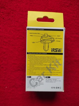 Radio a bluetooth coche carga rápida