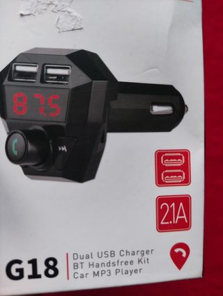 Radio a bluetooth coche carga rápida