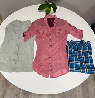 Lote de ropa Bershka Camisas y Chaqueta 38