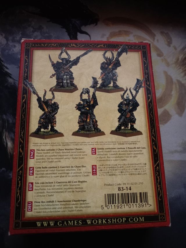 Guerreros del caos elegidos Warhammer metal