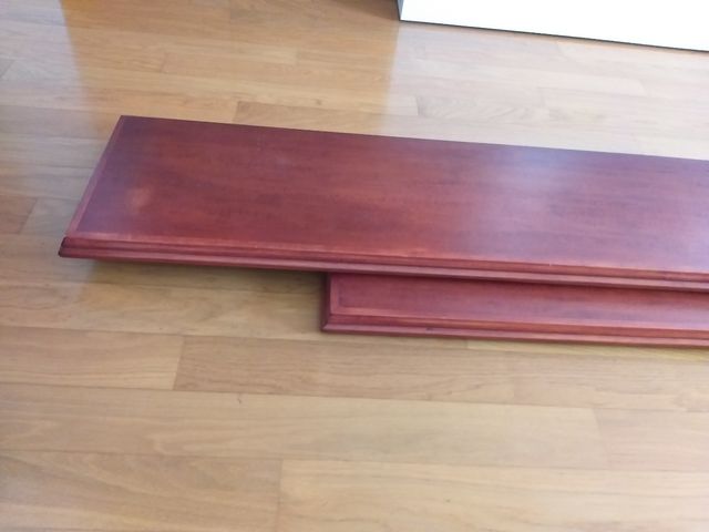 Mensole essenza mogano