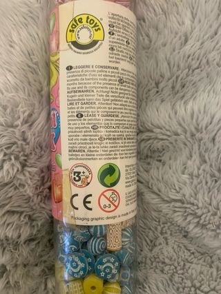 Giocattolo Vintage Y2K Tubo di perline multicolore