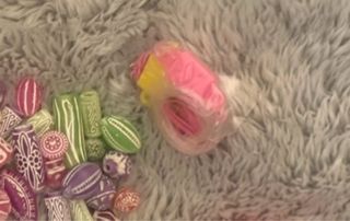 Giocattolo Vintage Y2K Tubo di perline multicolore