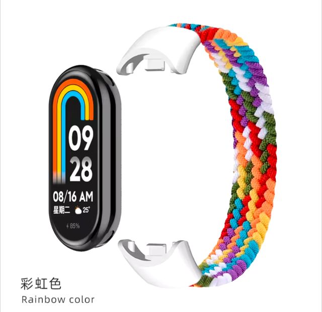 Correa Mi Band 8 arcoiris nueva sin abri