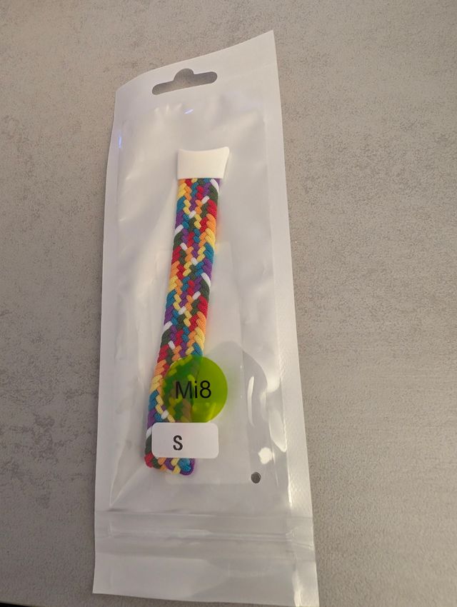 Correa Mi Band 8 arcoiris nueva sin abri