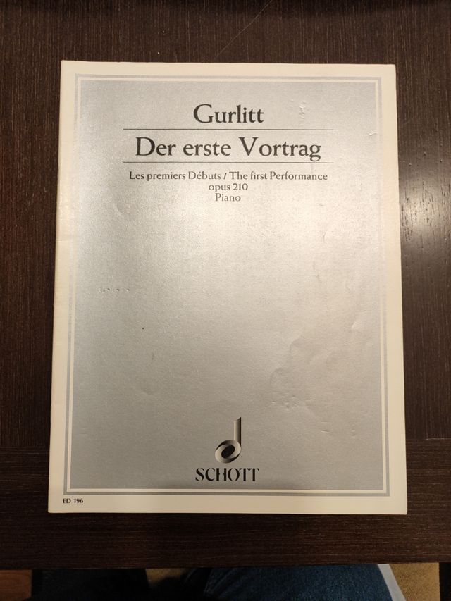 Piano. Gurlitt. Der erste Vortrag