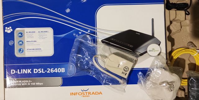 Modem Router D-LINK DSL 2640B4 Porte ADSL2+ Wi-Fi