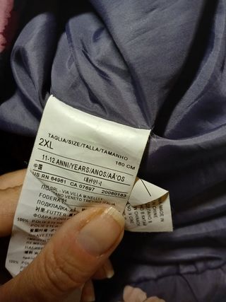 Giacca piumino  benetton