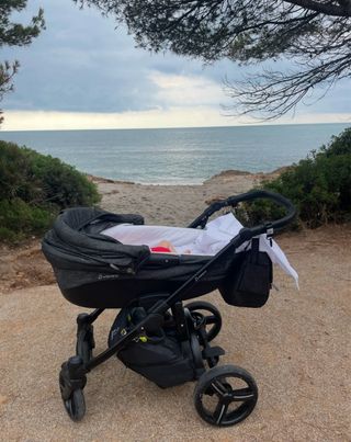 Cochecitó Bebé capazo,silla y soporte para capazo