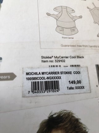 Mochila porteo stokke