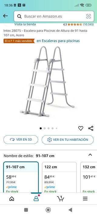 Escalera piscina