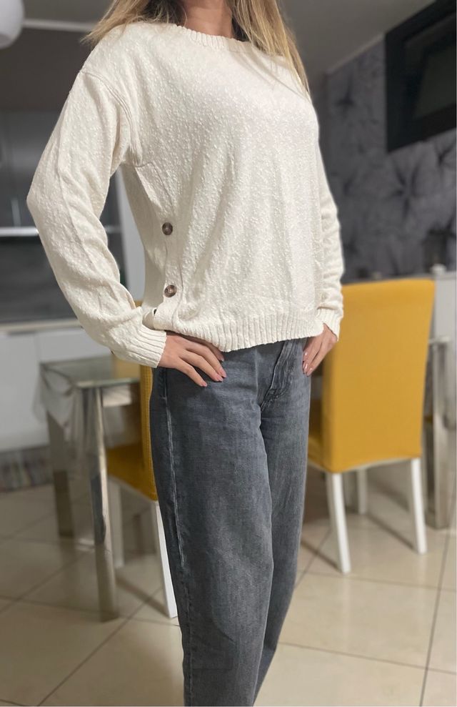 Maglione beige da donna