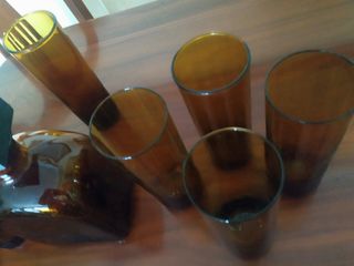 Conjunto copas y vasos vintag