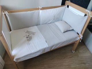 Cuna Bebe Mi cuna madera natural.