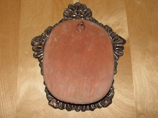 Antigua reliquia relicario Virgen del Rocío dorado